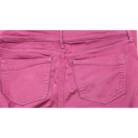 Express Stella Jean Burgundy Skinny Colored Jeans Low Rise Size 4 - Picture 5 of 5